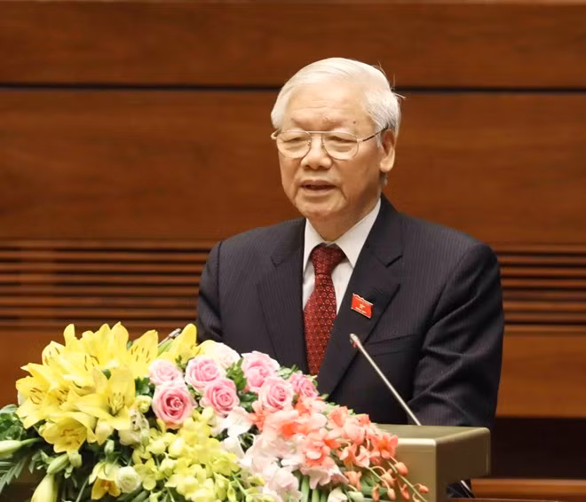 Félicitations au président Nguyen Phu Trong ảnh 1