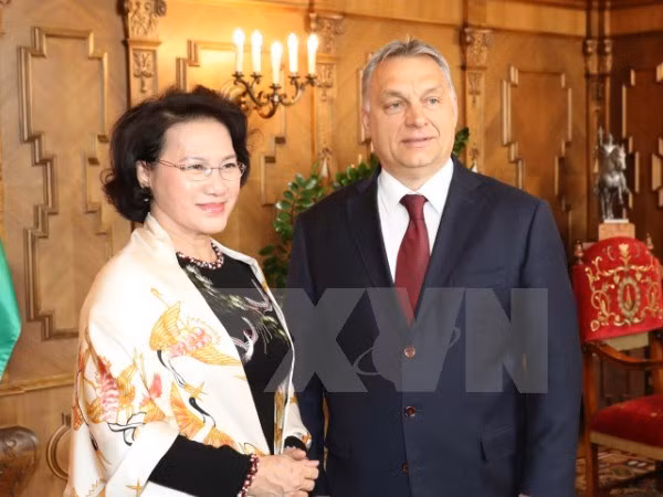 La présidente de l’Assemblée nationale vietnamienne rencontre le Premier ministre hongrois ảnh 1