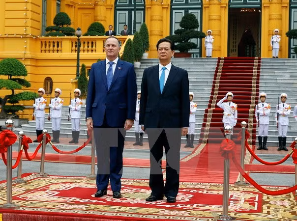 Entretien Nguyen Tan Dung et John Key ảnh 1