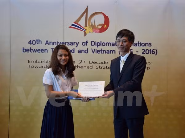 Thaïlande : publication du logo des 40 ans de relations Vietnam-Thaïlande ảnh 1