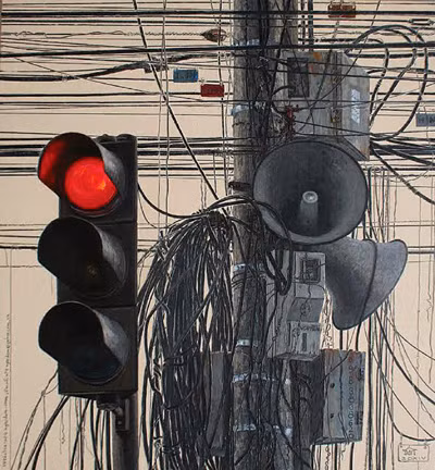 Les rues de Hanoï en peinture ảnh 3