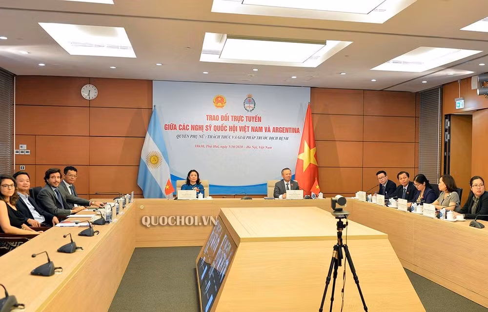 Vietnam-Argentine : échange virtuel sur les droits des femmes dans le contexte du COVID-19 ảnh 1 Vietnam-Argentine : échange virtuel sur les droits des femmes dans le contexte du COVID-19 ảnh 1