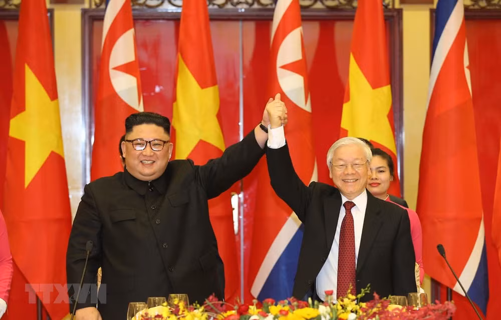 Félicitations à l’occasion des 75 ans de la fondation du Parti du Travail de Corée ảnh 1