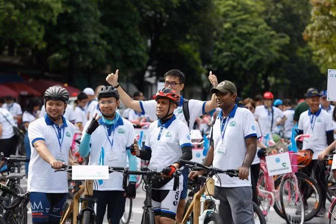 Course cycliste “Pour une Hanoï plus verte” ảnh 1