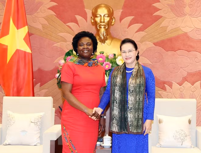 La présidente de l’AN reçoit le vice-président de la BM pour l'Asie de l'Est et le Pacifique ảnh 1