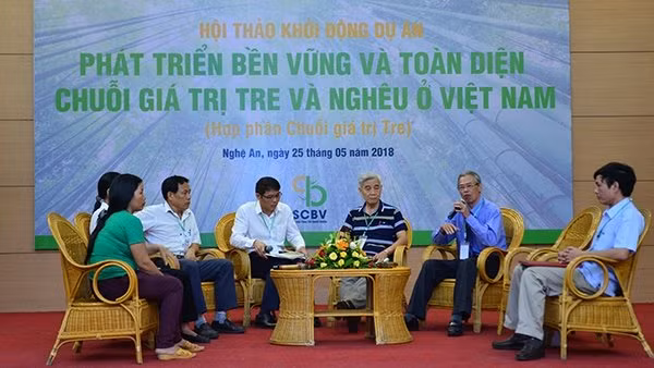 Lancement d’un projet de l’Oxfam sur les palourdes et le bambou dans 5 provinces vietnamiennes ảnh 1