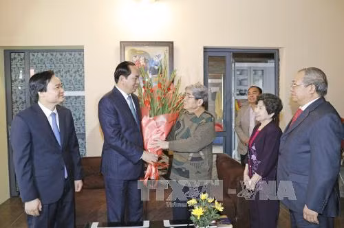 Le président Tran Dai Quang formule ses vœux du Têt à des intellectuels ảnh 2 Le président Tran Dai Quang formule ses vœux du Têt à des intellectuels ảnh 2