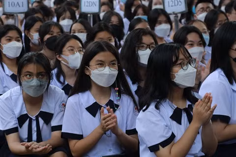 Les élèves de Hô Chi Minh-Ville animent la rentrée scolaire ảnh 1