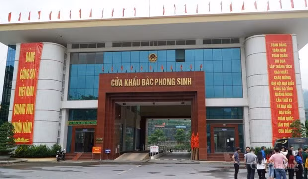 COVID-19 : Suspension du dédouanement au poste frontalier de Bac Phong Sinh à Quang Ninh ảnh 1