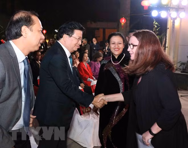 Le vice-PM Trinh Dinh Dung rencontre les représentants du corps diplomatique étranger ảnh 1