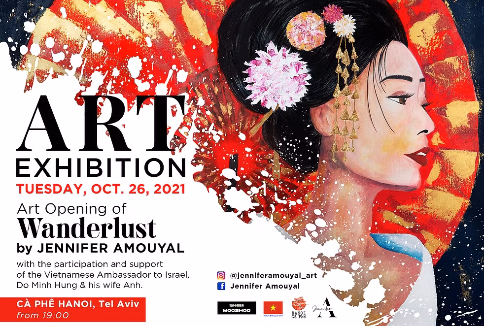 Wanderlust, une exposition de peintures d'une artiste israélienne amoureuse du Vietnam ảnh 1
