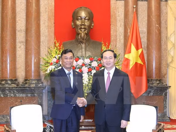 Le président Trân Dai Quang reçoit le ministre birman de l’Intérieur ảnh 1
