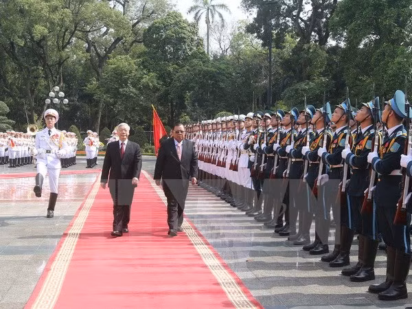 Entretien Nguyen Phu Trong-Bounnhang Vorachit ảnh 1