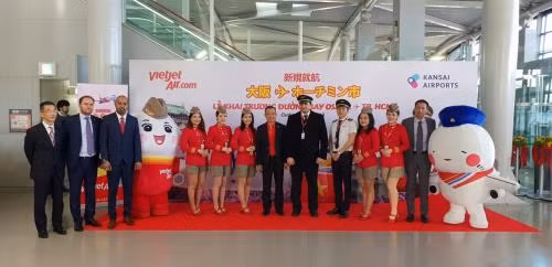 Vietjet Air lance la ligne directe entre Ho Chi Minh-Ville et Osaka (Japon) ảnh 1 Vietjet Air lance la ligne directe entre Ho Chi Minh-Ville et Osaka (Japon) ảnh 1