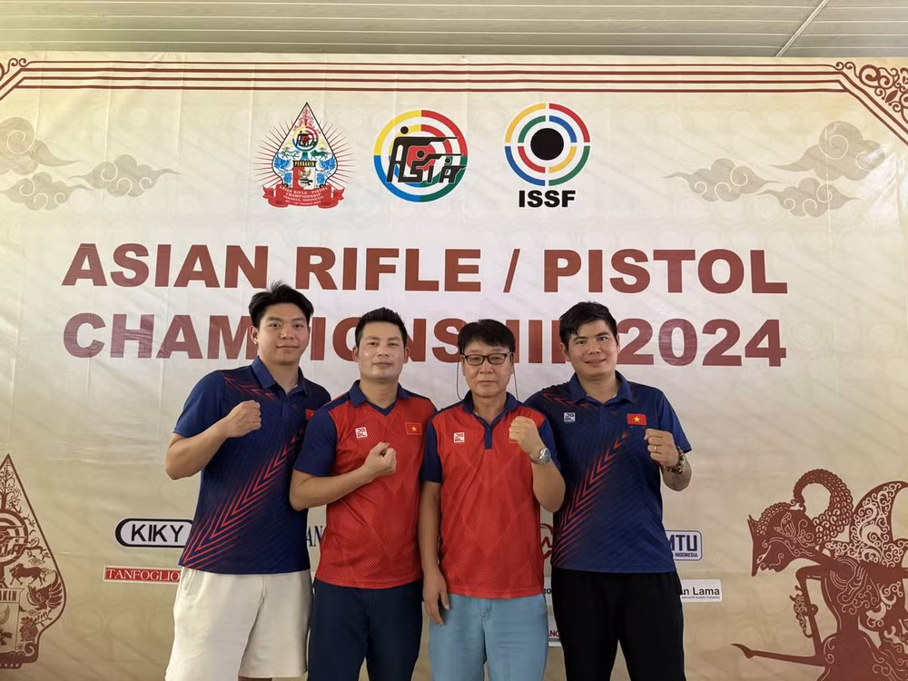 Championnat de tir d’Asie : le Vietnam remporte la médaille d’argent par équipe masculine ảnh 1 Championnat de tir d’Asie : le Vietnam remporte la médaille d’argent par équipe masculine ảnh 1