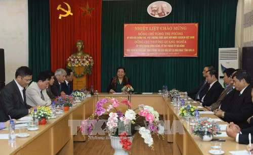 Des dirigeants vietnamiens multiplient les rencontres avec les électeurs ảnh 1