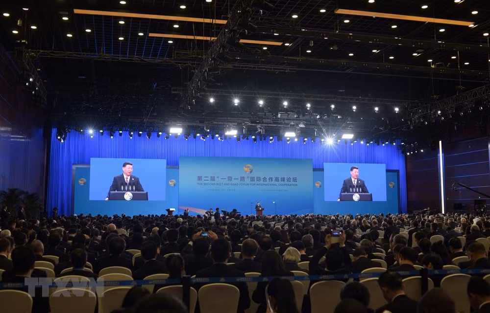 Ouverture du deuxième Forum de "la Ceinture et la Route" à Pékin ảnh 1