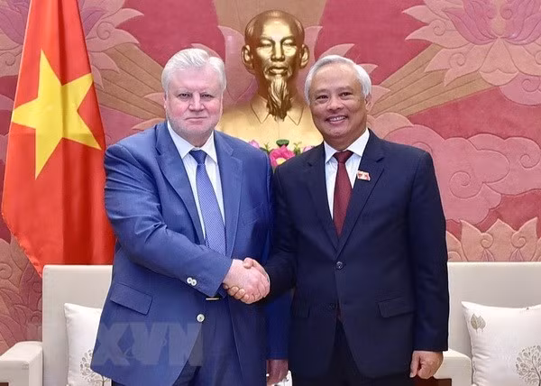 Un dirigeant vietnamien reçoit des responsables du Parti "Russie Juste" ảnh 1