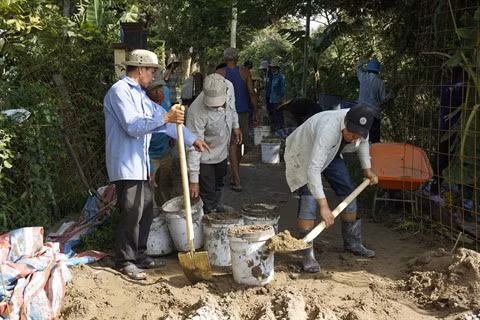 An Giang : Exemple d'une construction via le fonds de solidarité des populations locales ảnh 2