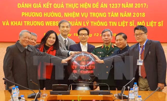 Inauguration d'un site web sur les soldats morts pour la Patrie ảnh 1 Inauguration d'un site web sur les soldats morts pour la Patrie ảnh 1