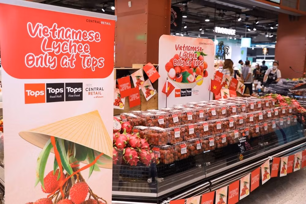 Les litchis vietnamiens mis en vente au supermarché thaïlandais ảnh 2 Les litchis vietnamiens mis en vente au supermarché thaïlandais ảnh 2