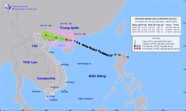 Les localités se préparent au typhon Talim ảnh 1