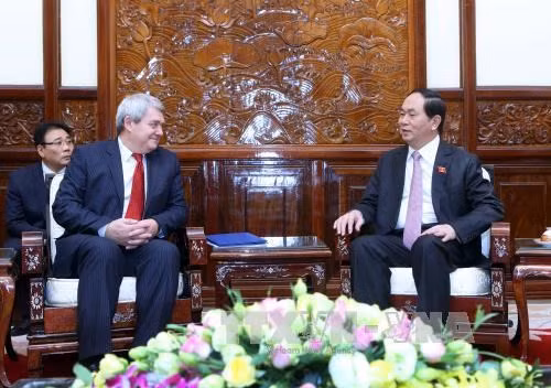 Le président Tran Dai Quang reçoit le président du Parti communiste tchèque-Moravie ảnh 1