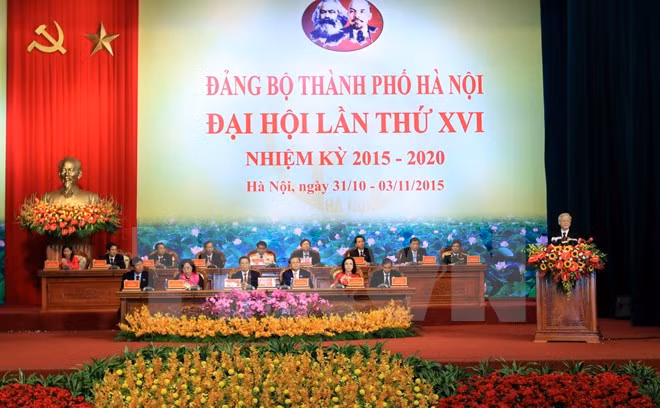 Ouverture du 16e Congrès de l'organisation du PCV pour Hanoi ảnh 1