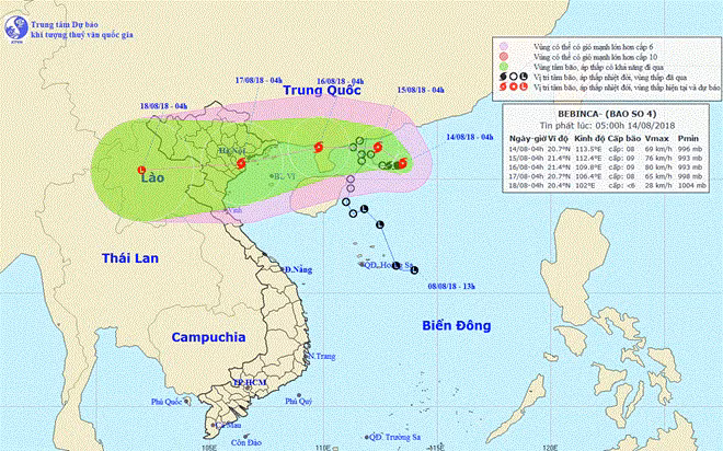Le typhon Bebinca pourrait s’abattre sur le littoral du Nord-Est ảnh 1 Le typhon Bebinca pourrait s’abattre sur le littoral du Nord-Est ảnh 1