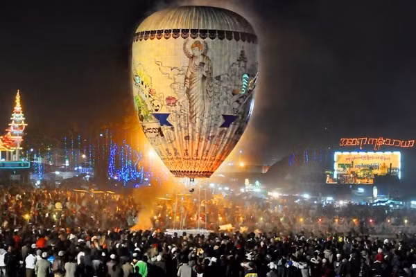 Le festival de montgolfières du Myanmar reprend après trois ans d'interruption ảnh 1