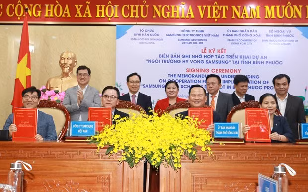 L'école Samsung Hope sera construite dans la province de Binh Phuoc ảnh 1