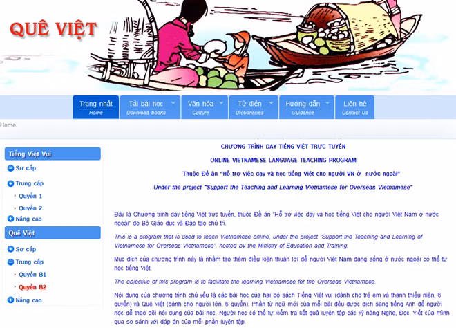 Amélioration du site tiengvietonline.com.vn ảnh 1