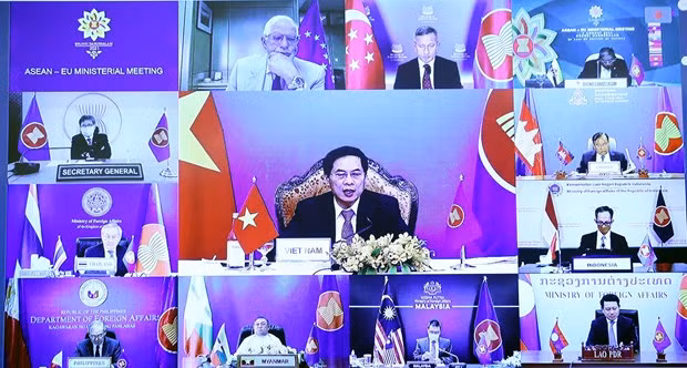 Réunion des ministres des Affaires étrangères ASEAN-UE ảnh 1