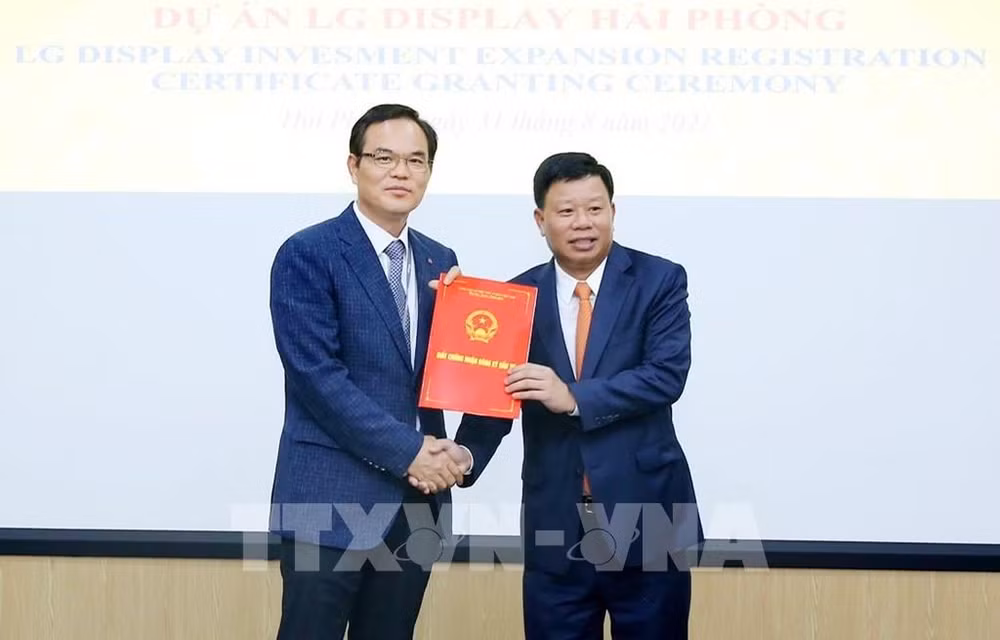Hai Phong : une société étrangère augmente 1,4 milliard de dollars de fonds d'investissement ảnh 1