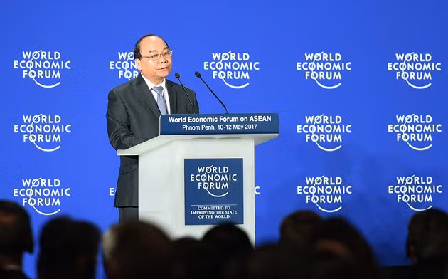 Le PM Nguyên Xuân Phuc présente sa vision au WEF ASEAN 2017 ảnh 1