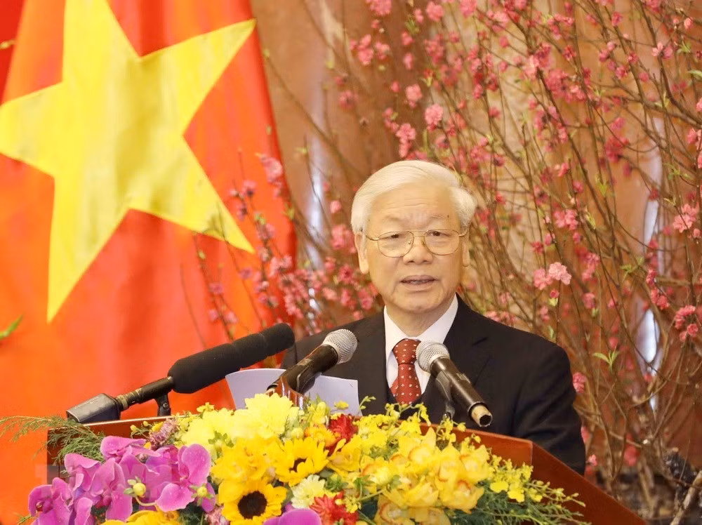 Le secrétaire général et président Nguyên Phu Trong formule ses vœux 2019 ảnh 1