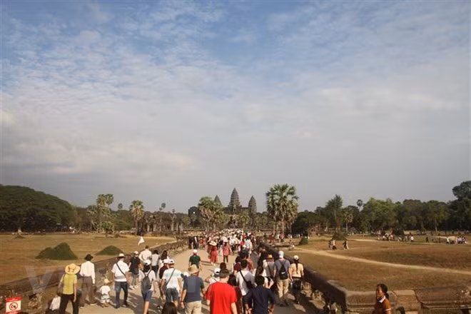 Le Cambodge accueille près d’un million de visiteurs pendant le Nouvel An lunaire ảnh 1 Le Cambodge accueille près d’un million de visiteurs pendant le Nouvel An lunaire ảnh 1