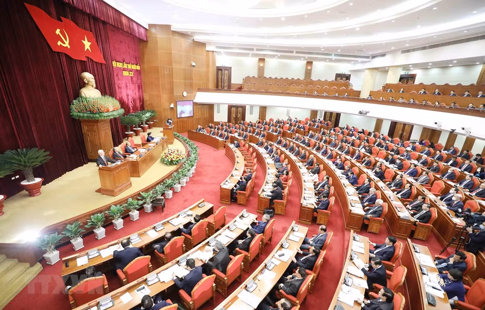 Première journée du 14e Plénum du Comité central du Parti ảnh 1