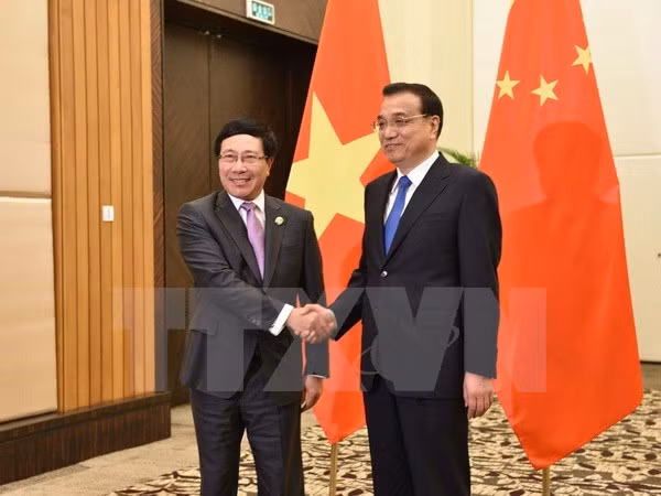 Le vice-PM Pham Binh Minh rencontre le PM chinois et le vice-PM russe ảnh 1