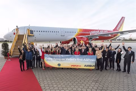 Vietjet reçoit son premier Airbus A321neo ảnh 1