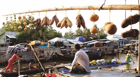 Le marché flottant de Nga Nam à Soc Trang ảnh 2