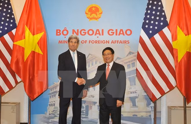 Entretien entre Pham Binh Minh et John Kerry ảnh 1