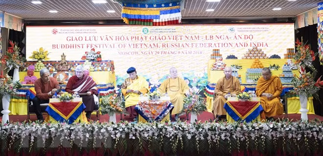 Échange culturel bouddhiste Vietnam-Russie-Inde à Moscou ảnh 1