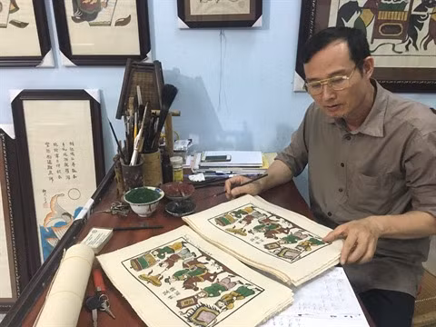 Dông Hô, des estampes populaires et des hommes ảnh 3 Dông Hô, des estampes populaires et des hommes ảnh 3