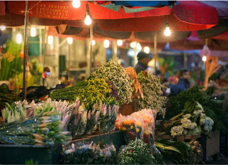 Les marchés aux fleurs de Hanoi ảnh 1
