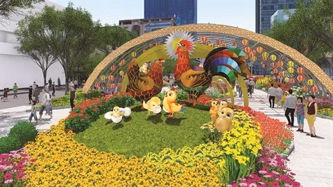 À Hô Chi Minh-Ville, la rue florale Nguyên Huê sera ouverte jusqu’au 1er février ảnh 1