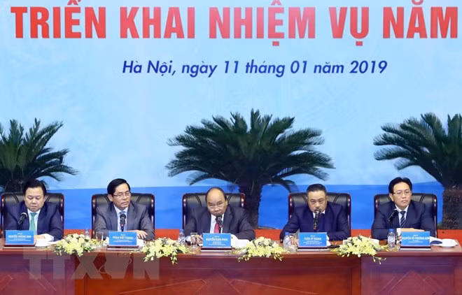 Le PM Nguyên Xuân Phuc à la conférence-bilan de 2018 de PetroVietnam ảnh 1 Le PM Nguyên Xuân Phuc à la conférence-bilan de 2018 de PetroVietnam ảnh 1