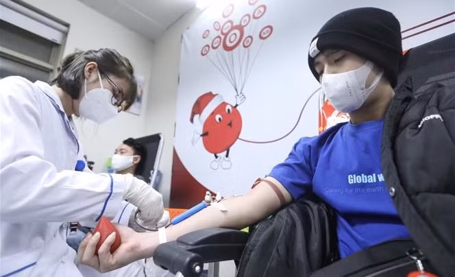 Plus de 8.600 unités de sang collectées lors de la Fête du Printemps rouge 2022 ảnh 1 Plus de 8.600 unités de sang collectées lors de la Fête du Printemps rouge 2022 ảnh 1