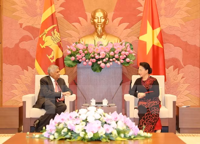 Des dirigeants vietnamiens reçoivent le Premier ministre sri lankais ảnh 3