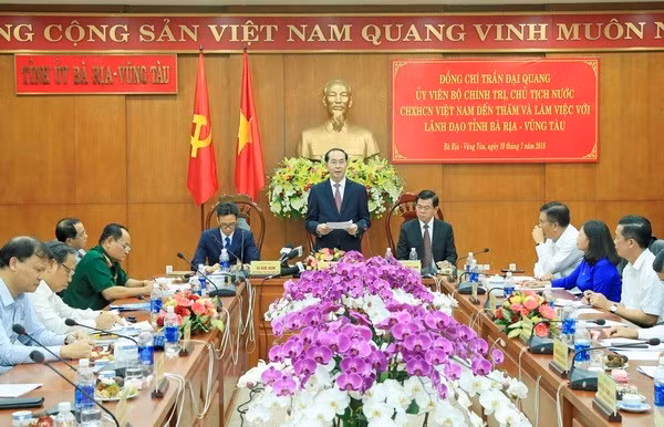 Le chef de l’Etat exhorte Ba Ria-Vung Tau à utiliser efficacement les ressources ảnh 1 Le chef de l’Etat exhorte Ba Ria-Vung Tau à utiliser efficacement les ressources ảnh 1